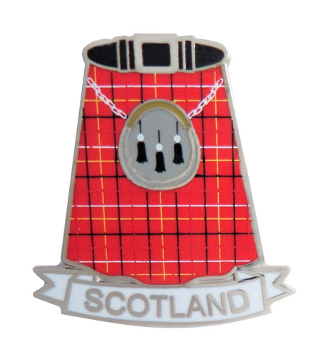 Schottland roter tartan kilt - schottland,