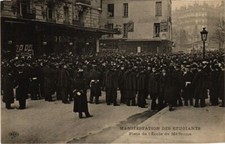 CPA PARIS 6e Manifestation des