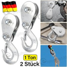 2x 1T Umlenkrolle Seilrolle