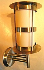 schicke Außenleuchte - Edelstahl – Kunststoffglas GLOBO Lighting   