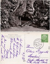 Zwiefalten Wimsener Höhle Foto Ansichtskarte 1957