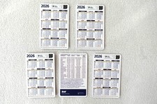 5x A7 Taschenkalender 2026