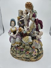 Porzellan Figur Gruppe Mit Putti Große Dresden