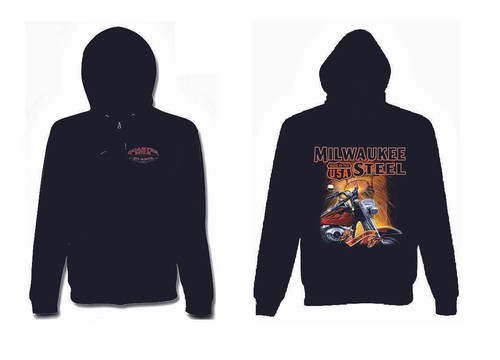 Sweatshirtjacke schwarz biker - sweatshirtjacke,