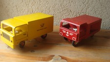 2 alte  DDR Holz Autos Post Feuerwehr  ca 1970 bastelware