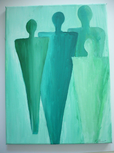 Acrylbild menschen 30 cm - acrylbild,