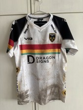 Newport Gwent Dragons RFC Rugby Matchworn Huw Anderson Jersey Size L 