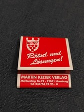 Streichholzheftchen martin - streichholzheftchen,,