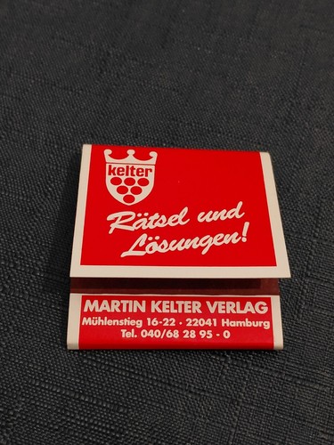 Streichholzheftchen martin - streichholzheftchen,,