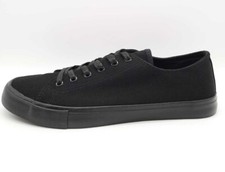 Pier One Sneaker low UNISEX Gr 42 - 46 Schwarz Freizeitschuhe Canvas Herren