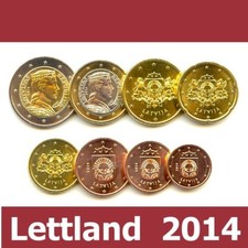 Kursmünzensatz lettland 2014 - kursmünzensatz,