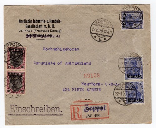 Danzig auf bedarfsbrief - 4+7,