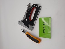 Sinand Handtacker Set mit 2100 Klammern | 3 in 1 Tacker für Holz mit Klammerentf