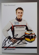 Motorsport Autogrammkarte Timo Bernhard, Porsche Carrera Cup