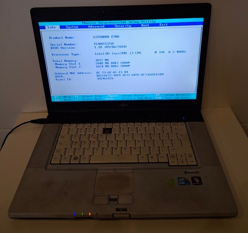 Fujitsu siemens lifebook e780 - lifebook,