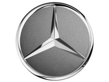4x Original Mercedes-Benz Radnabendeckel Radnabenkappen himalya grau silber NEU