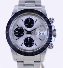 Tudor Uhr Big Block 79180 silver Panda Dial Automatic Oysterband Chronograph Top