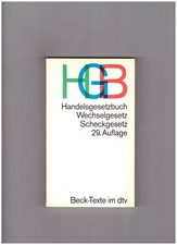 HGB- Handelsgesetzbuch  Beck-Texte / dtv 1995