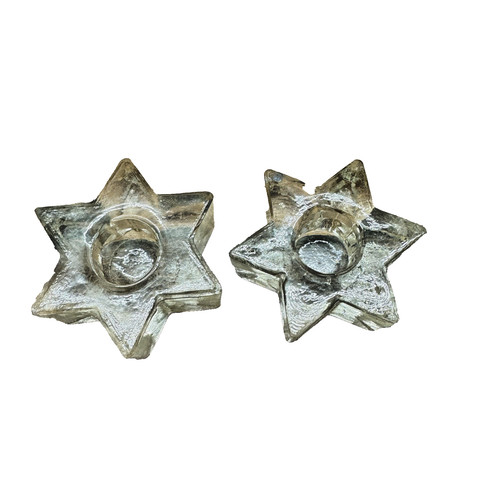 Glas teelichthalter stern - teelichthalter,