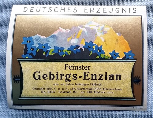 Altes schnapsetikett - altes,