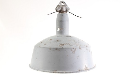 Große alte blech lampe art - alte,