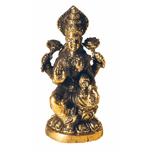 Lakshmi sitzend messing cm - messing, 3