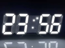 Led digitale wanduhr weiß - digitale,