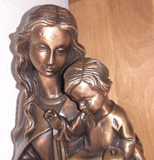 Stilvolle bronze madonna mit - madonna,