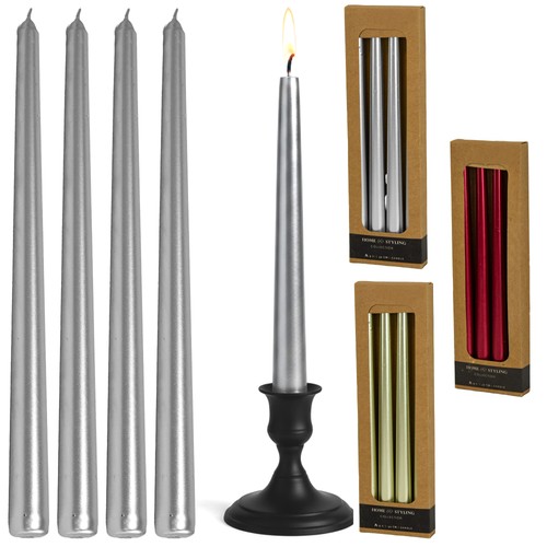 Glatte spitzkerzen 4er set - spitzkerzen,