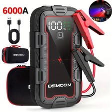 6000A Auto Starthilfe Jump Starter Ladegerät KFZ Booster Powerbank + Tasche
