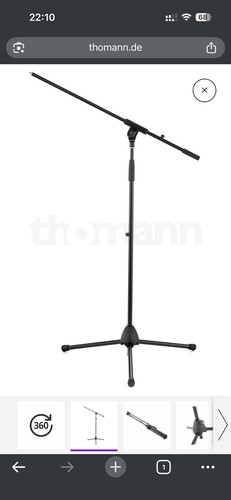 Mikrofon stativ 27105 - k&m,