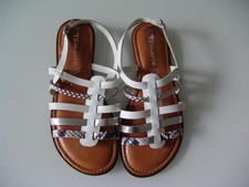 ¯_¯_¯ Tamaris - Riemensandalette Pantoletten Sandalen - Gr. 38 - weiß ¯_¯_¯ 