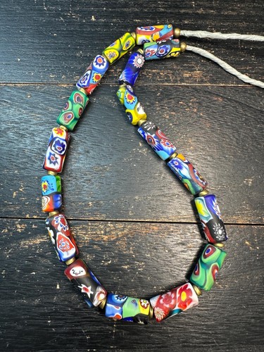 Vintage millefiori glasperlen - millefiori,