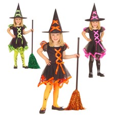 KINDER HEXENKOSTÜM & HUT /