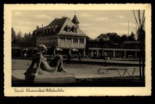 KASSEL * Schwimmbad Wilhelmshöhe * sw-AK, gel. 1937