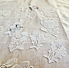 Plauener Spitze, Konvolut fürs Fenster aber auch für Bluse, Kissen, Dekoration