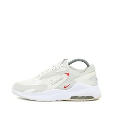 Nike Damen Air Max Bolt Schuhe Weiß Grau Rot Mesh Leder ämpfung Sneaker EU 38
