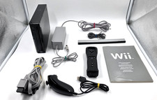 Wii Konsole Schwarz + Controller mit Nunchuk + Homebrew | GameCube Anschlüsse ✅