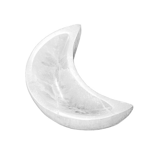 Selenit schale halbmond - schale,