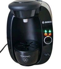 Bosch Tassimo Kaffeevollautomat TAS2002GB schwarz gereinigt funktioniert + Servicescheibe