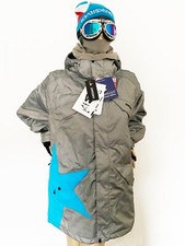 Jacke Zimtstern, Snowboard, Ski, Winter, grau/türkis, Größe XXL, NEU mit Etikett