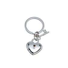 Schlüsselanhänger Herzschlösser und Schlüssel aus Metall-10012153