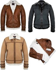 Herren Fell Lederjacke aus