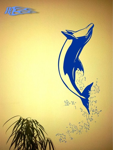 Wandtattoo delfin tiere oracal - wandtattoo,
