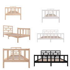 Massivholzbett Singlebett