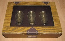 Zinn 3 Schnaps-Becher in