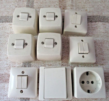 Aufputz Steckdose Lichtschalter Schalter Merten + andere Elektrozubehör