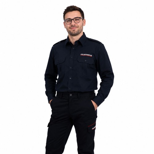 Diensthemd langarm mit