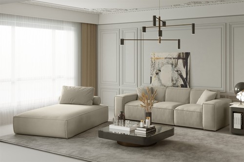 Sofa set teilig sezlong - sofa, 2-teilig