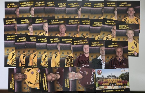 Dynamo dresden autogrammkarten - dynamo,